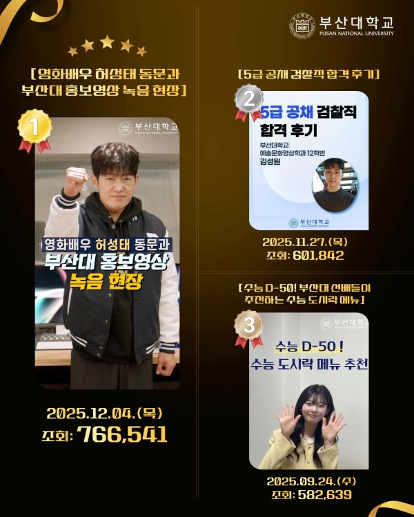 '[PNU_대학생활] 2025년 부산대학교 SNS Top 30'